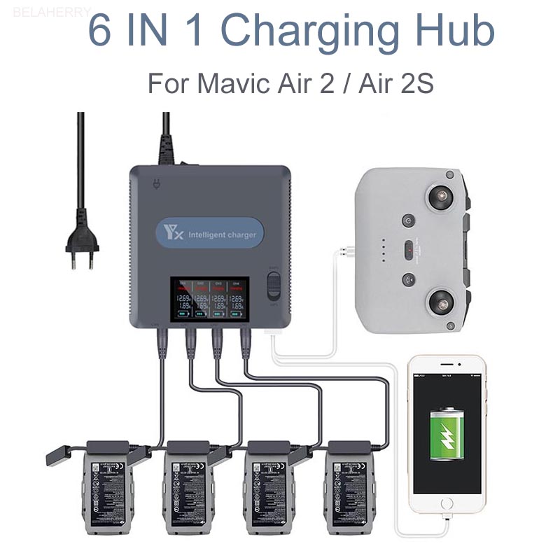 Drone Power Bank - 6 in 1 dijital ekran pil