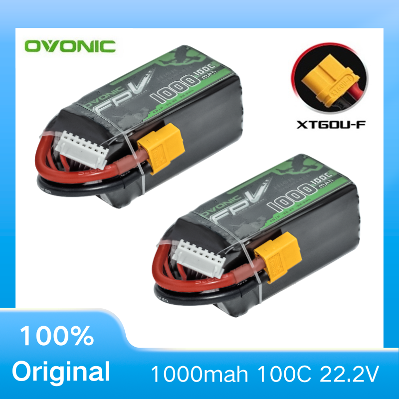 Drone Power Bank - 2 adet OVONIC 1000mAh 100C 22.2V