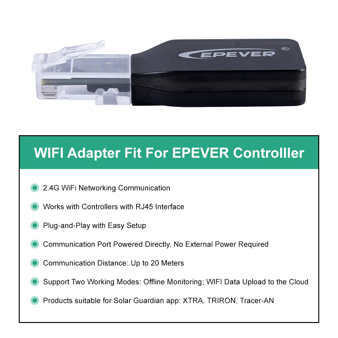 EPEVER WiFi 2.4G RJ45 D WIFI K - Drone Solar Charger incelemesi ve fiyatı