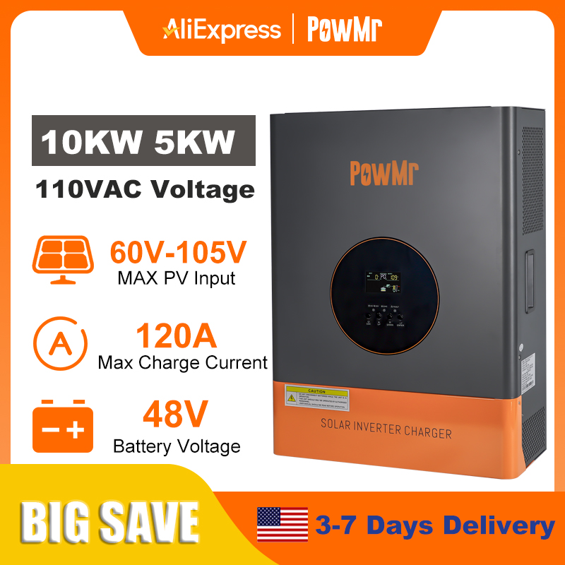 PowMr 10KW 5KW Bölünmüş Fazlı  - Drone Solar Charger incelemesi ve fiyatı